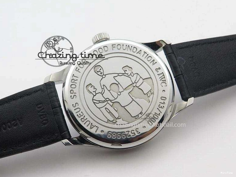 MIROTIME 0327 Portuguese Real PR IW500112 ZF 1:1 Laureus Edition On Black Leather Strap A Flexible 7369